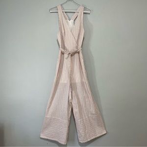 Farrow Striped Linen Blend Jumpsuit